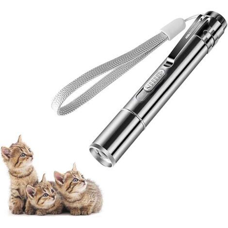 Pointeur Lumineux LED pour Chat et Chien, Rechargeable par USB, avec Deux Petites Souris en Bonus.