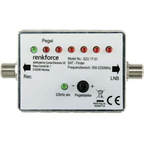 Pointeur satellite professionnel A239682 – Précision haute résolution, compatible antennes paraboliques, livré avec support ajustable