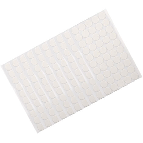 Points adhésifs double face 20mm, 500 pièces, transparents et imperméables, sans traces, auto-agrippants Velcro, 10 feuilles, fixation solide.