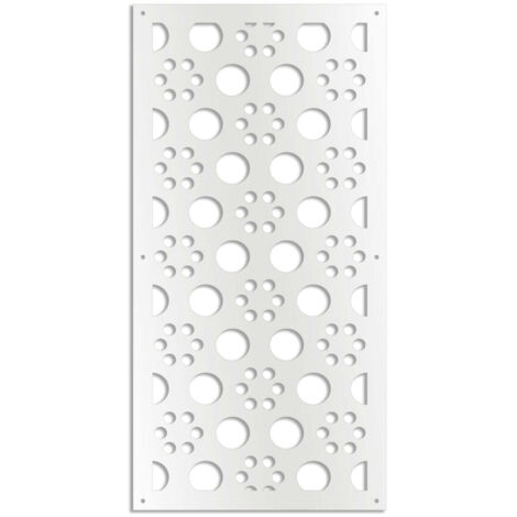 POINTS - Pannello in PVC traforato - Parasole - Misura: 50x150 cm - Colore: bianco