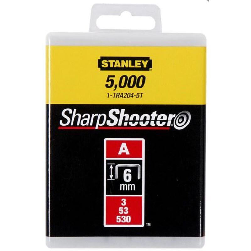 Bo&icirc;te De 5000 Agrafes Type A 10Mm Stanley 1-Tra206-5T