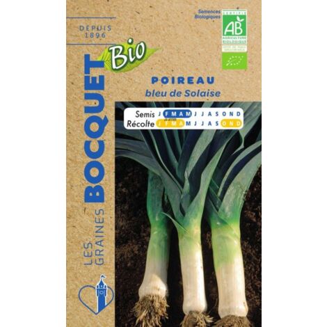 Poireau Bleu de solaise Bio- certifié ECOCERT FR-BIO-01 - 2g