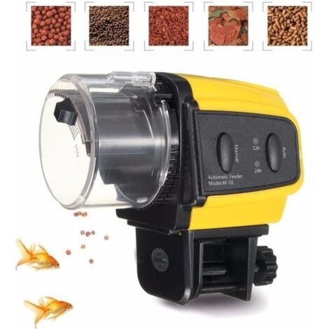 Poisson Distributeur Aliment Automatique Réglable Minuteur Nourriture Pr Aquarium