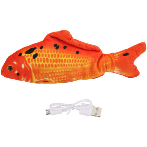 Poisson Électrique Interactif pour Chat - Jouet Réaliste et Rechargeable pour Intérieur