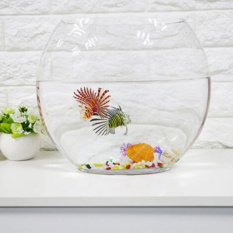 Poisson Lion Fluorescent Noir pour Aquarium