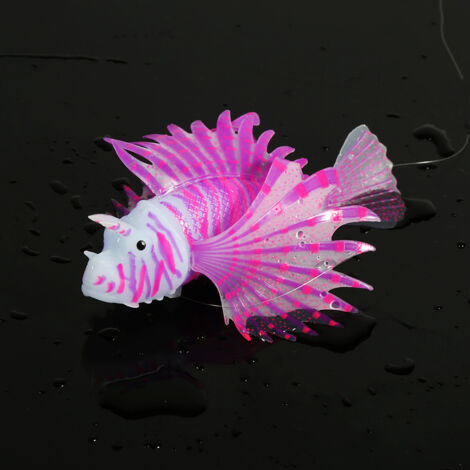 Poisson Lion Fluorescent Violet pour Aquarium