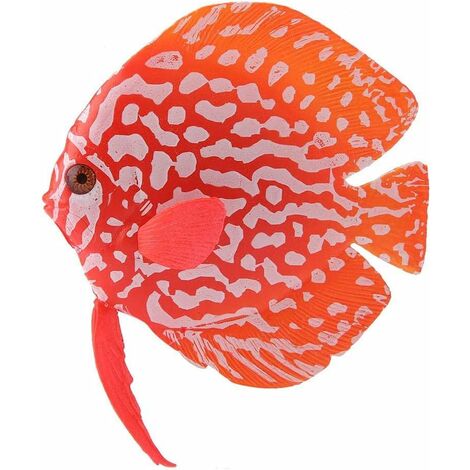 Poisson tropical silicone faux poisson coloré fée simulation lumineuse aquarium décoration aménagement paysager artificiel faux poisson 77.5cm rouge 1 pièce-BDD