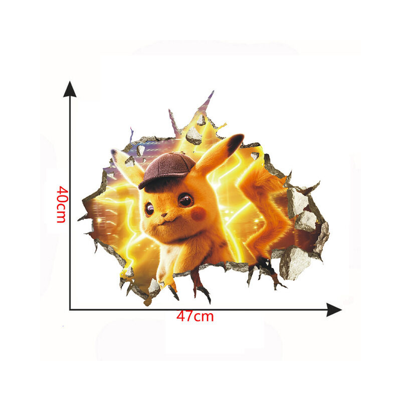 Pokemon Detective Pikachu Anime Figure 3D PVC Wall...