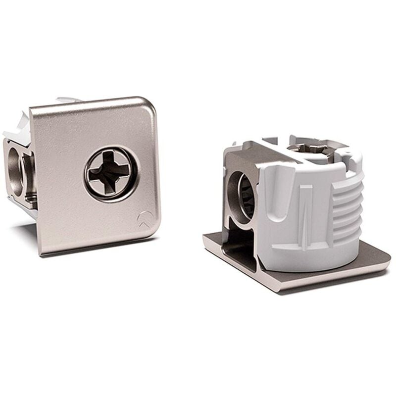 Boîte de: 2500 unités Support d'étagère excentrique carré Poket 19 mm