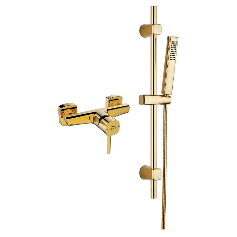 Pola Ensemble de douche avec mitigeur, Couleur: Or