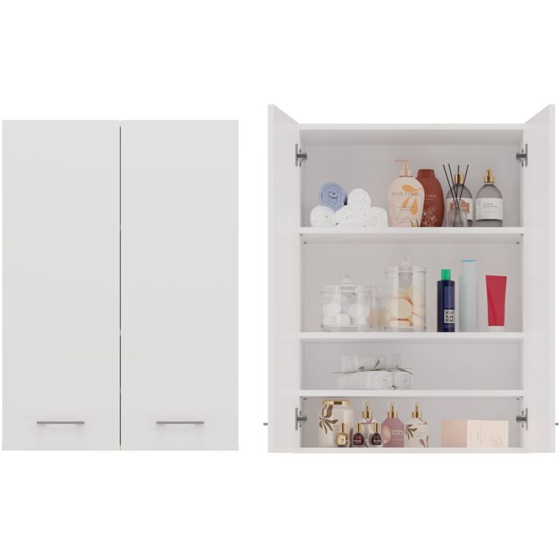 Topeshop - Armoire pour lave-linge Pola mini/dd, blanc