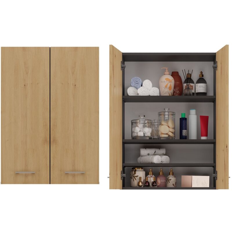 Meuble pour lave-linge Pola MINI/DD ANTHRACITE ARTISAN