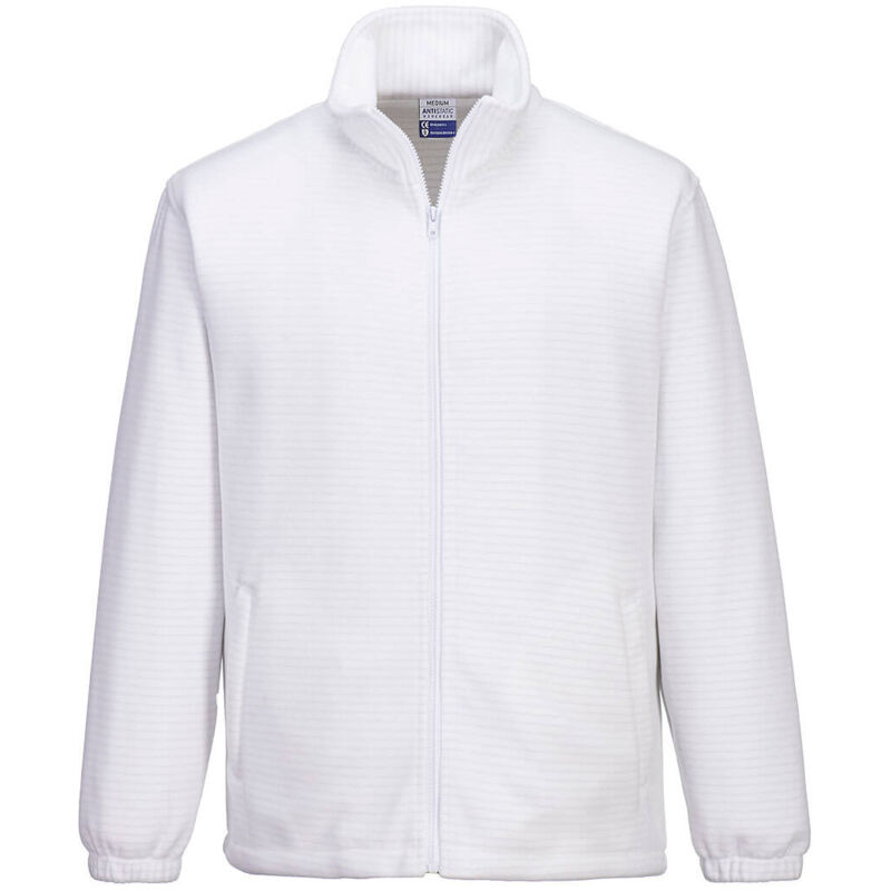 Polaire antistatique esd - taille 4xl - blanc Portwest