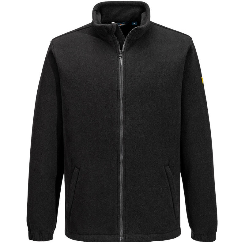 Polaire antistatique esd - taille 4xl - noir Portwest