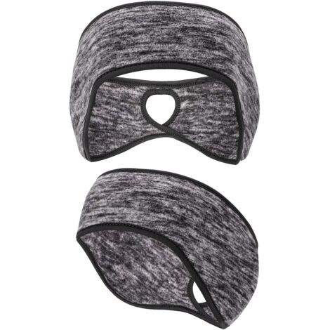Polaire Bandeau Doux Chaud, Chauffe-Oreille Bande de cheveu de Manchon d'oreille pour Hommes et Femmes-Gris,