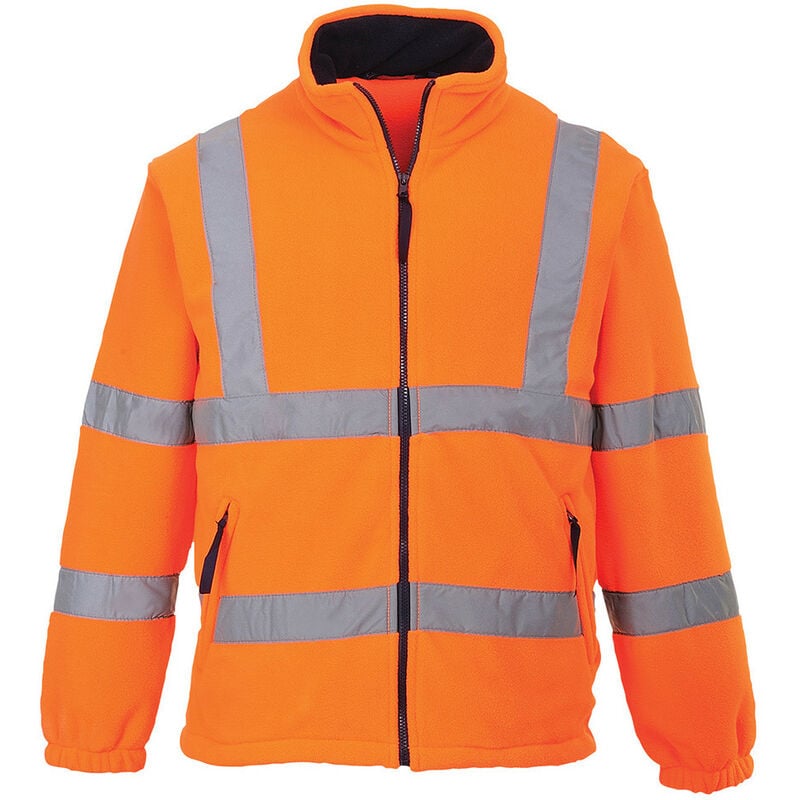 Polaire HiVis doublée filet couleur : Orange taille XXXL - PORTWEST