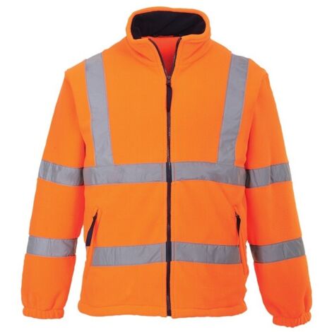 Polaire haute visibilité Portwest doublé filet Orange XXL
