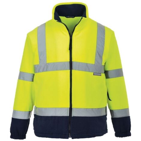 Polaire Hivis Bicolore Couleur : Jaune/marine Taille S - Portwest