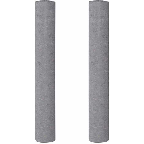 Polaires de peintre antidérapantes 2 pcs 10 m 280 g/m² gris CFW938416