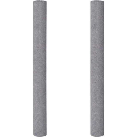 Polaires de peintre antidérapantes 2 pcs 5 m 280 g/m² gris CFW455775