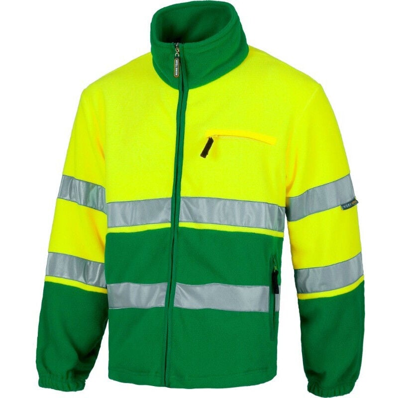 

Chaqueta polar de alta visibilidad combinado WORKTEAM Fluor C4025 | L - Verde+Amarillo A.V.