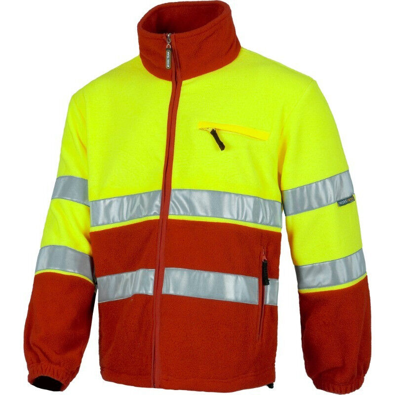 

Chaqueta polar de alta visibilidad combinado WORKTEAM Fluor C4025 | S - Rojo+Amarillo A.V.