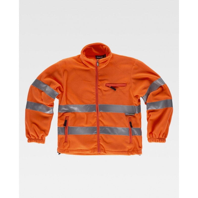 

Workteam - Forro polar de alta visibilidad con bolsillo en el pecho de cremallera C4035 | L - Naranja A.V.