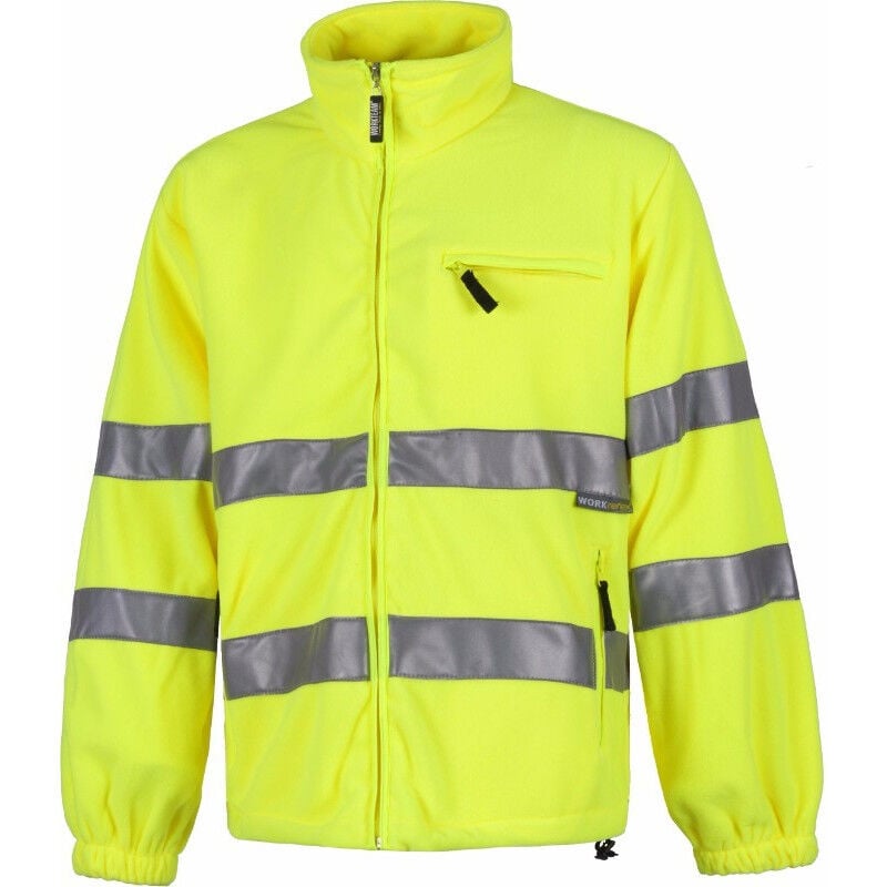 

Workteam - Forro polar de alta visibilidad con bolsillo en el pecho de cremallera C4035 | 3XL - Amarillo A.V.