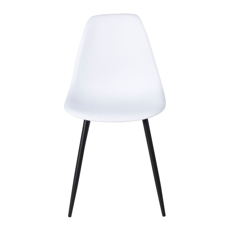 Ebuy24 - Polar Chaise de salle à manger, Chaise coque, blanc.