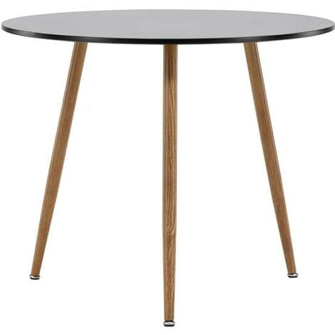 EBUY24 Polar Esstisch Ø90cm schwarz.