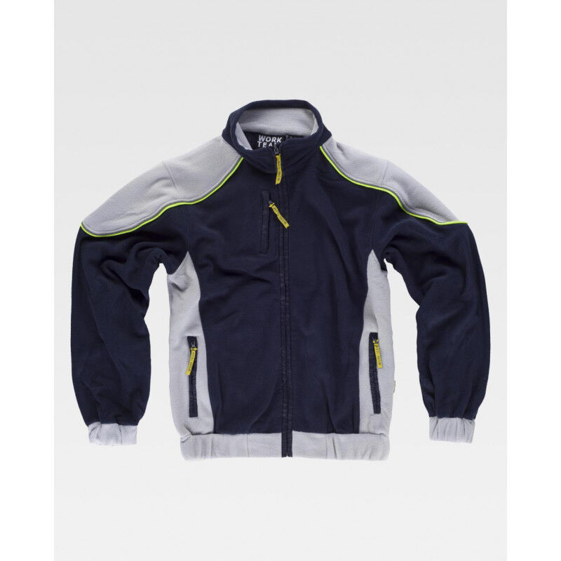 

Chaqueta Polar combinada con vivos de alta visibilidad WORKTEAM Future WF5857 | L - Marino+Gris Claro