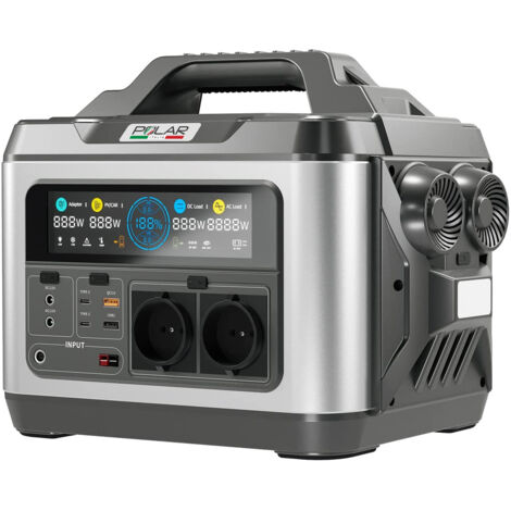 Polar M1200L Power Station a Batteria Ioni di Litio 1200W, Generatore di Corrente