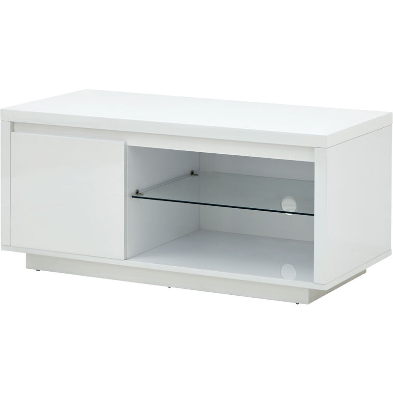 GFW - Polar High Gloss led tv Unit White