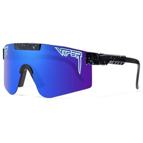 AUTRES Polarisierte Fahrradsonnenbrille, Sunmostar, Nylon, UV-Schutz, Blau