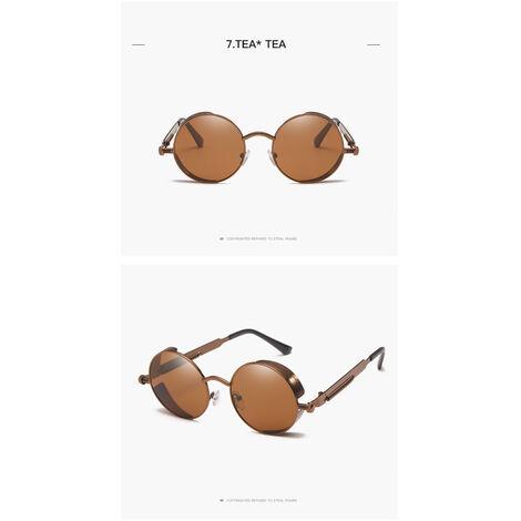 CHEREEKI Polarisierte Sonnenbrille für Herren Damen Pilotenbrille mit UV400 Schutz Metallrahme 