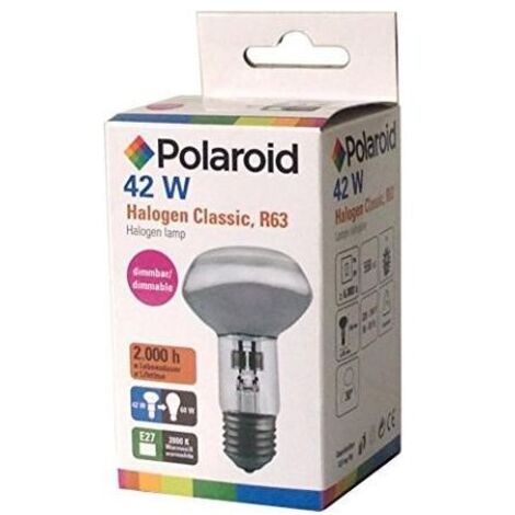 Polaroid BRV-98.6028 Lampada Alogena Faretto R63 E27 42W 300lm 60W 2800K
