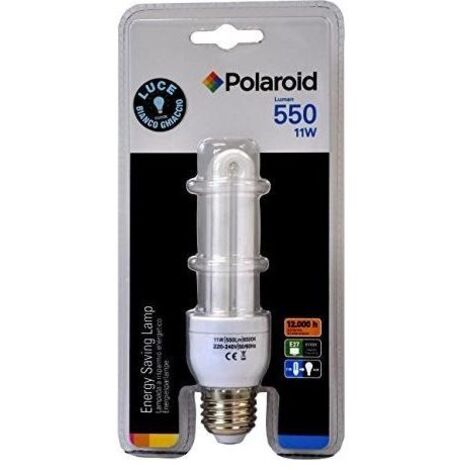 Polaroid Lampada bc e27 2u 11W-550lm 46W 6500k