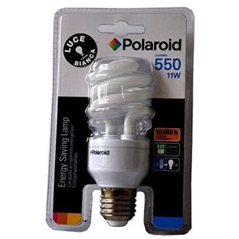 Polaroid Lampadina Spirale 11w E27 4200k 550lm Luce Bianca
