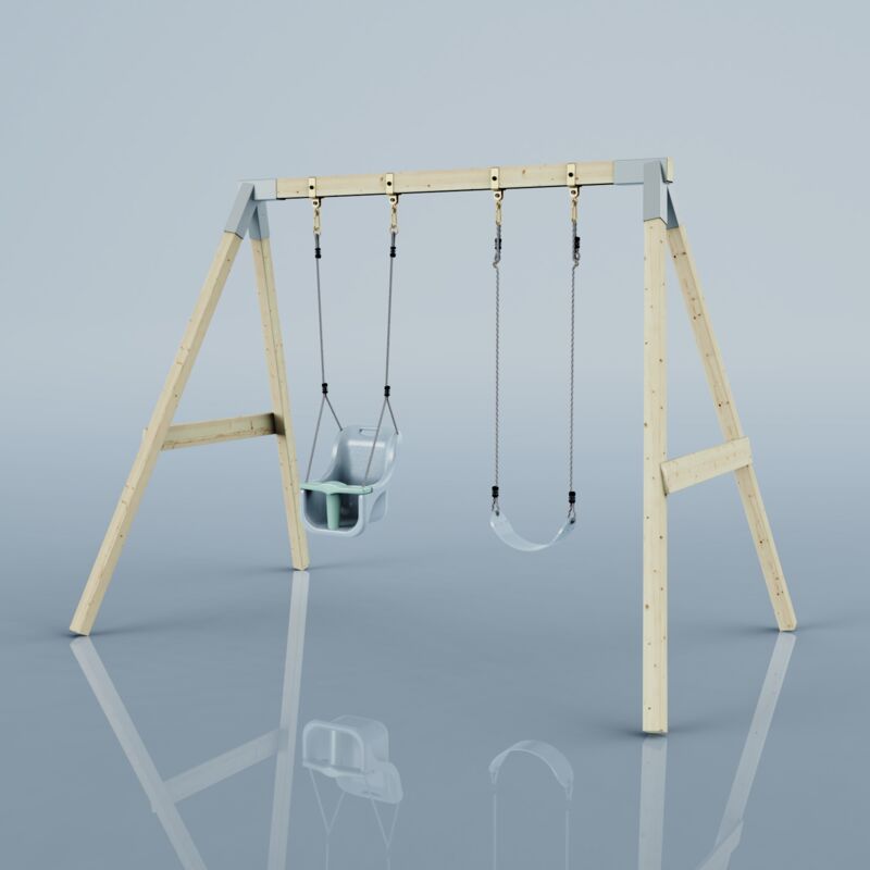 Polarplay - Balançoire Perroquet Bleu 177 x 260 cm