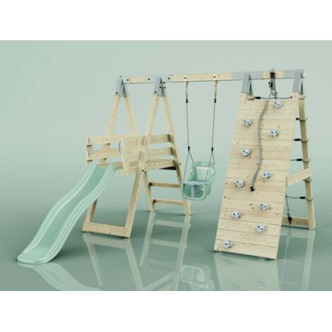 PolarPlay Klettergerüst Hummel aus Holz in Grün
