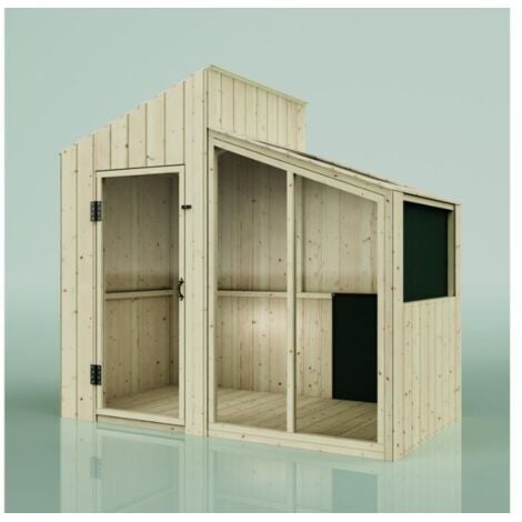 OUTDOORTOYS PolarPlay Spielhaus Milchstraße Kinderspielhaus aus Holz, Kinderhaus Holzhaus Kinder