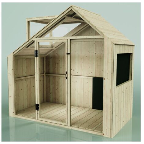 PolarPlay Spielhaus Sternschnuppe Kinderspielhaus aus Holz, Kinderhaus Holzhaus Kinder