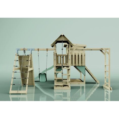 Polarplay Spielturm Bene aus Holz in GrünBabyschaukel