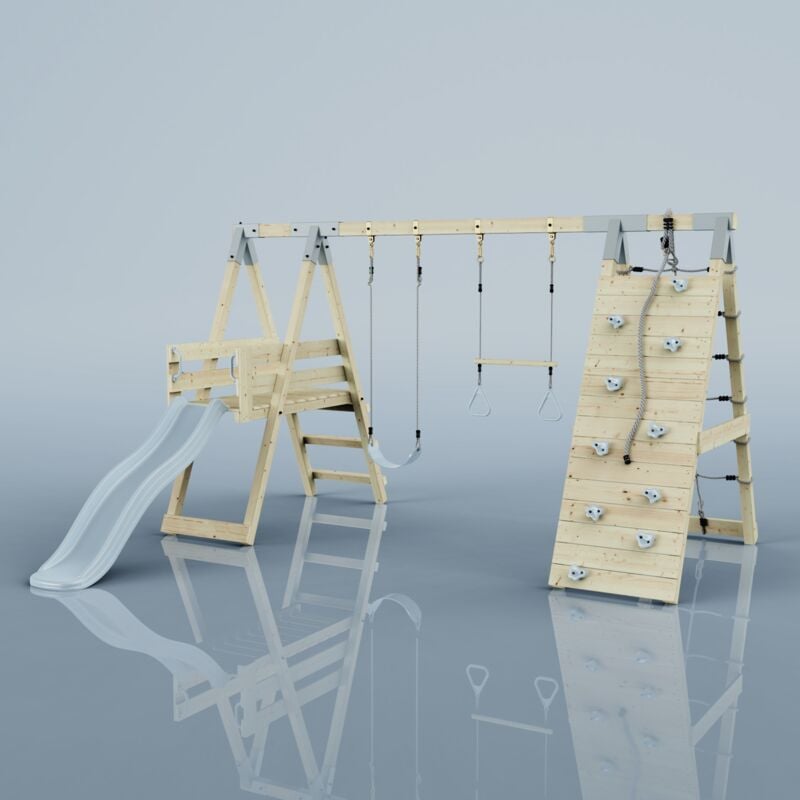 Polarplay - Structure à grimper Crocodile Bleu 288 x 370 cm