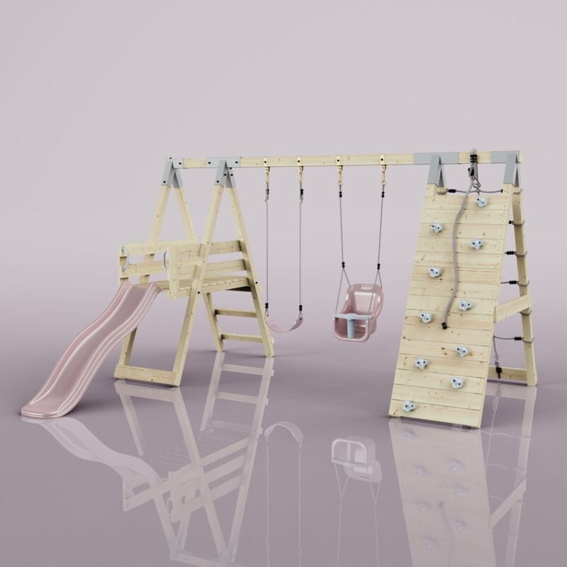 Polarplay - Structure à grimper Papillon Rosa 288 x 370 cm