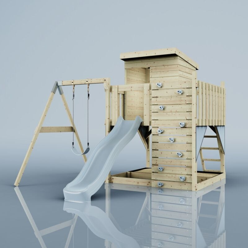 Polarplay - Tour de jeux Alma Bleu 415 x 306 cm Balançoire pour enfants