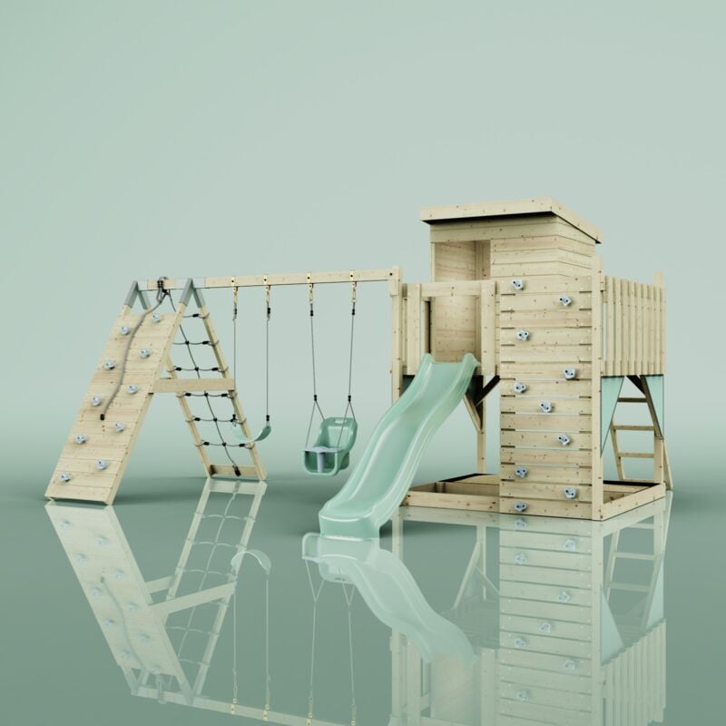 Polarplay - Tour de jeux Frida Vert 414 x 468 cm Balançoire bébé