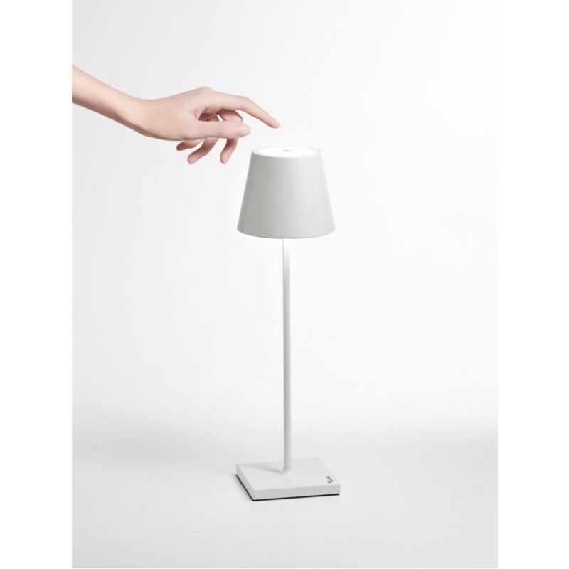 Lampe de table led rechargeable et dimmable Poldina Pro White