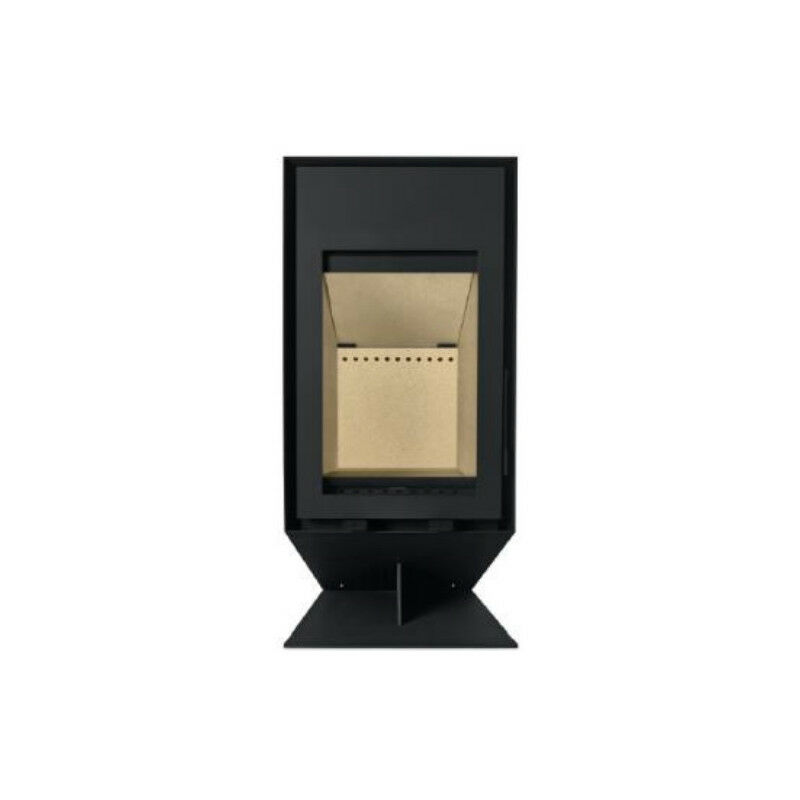 Solzaima - Poêle à bois tek Wall Eco 7,3kW bûches 2kg/h classe énergétique a+ label flamme verte Ecodesing 2022