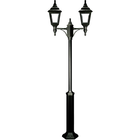 Pôle classique à 2 bras CLIC-CLAC 4 IP44 E27 2x42W 2100mm Noir
